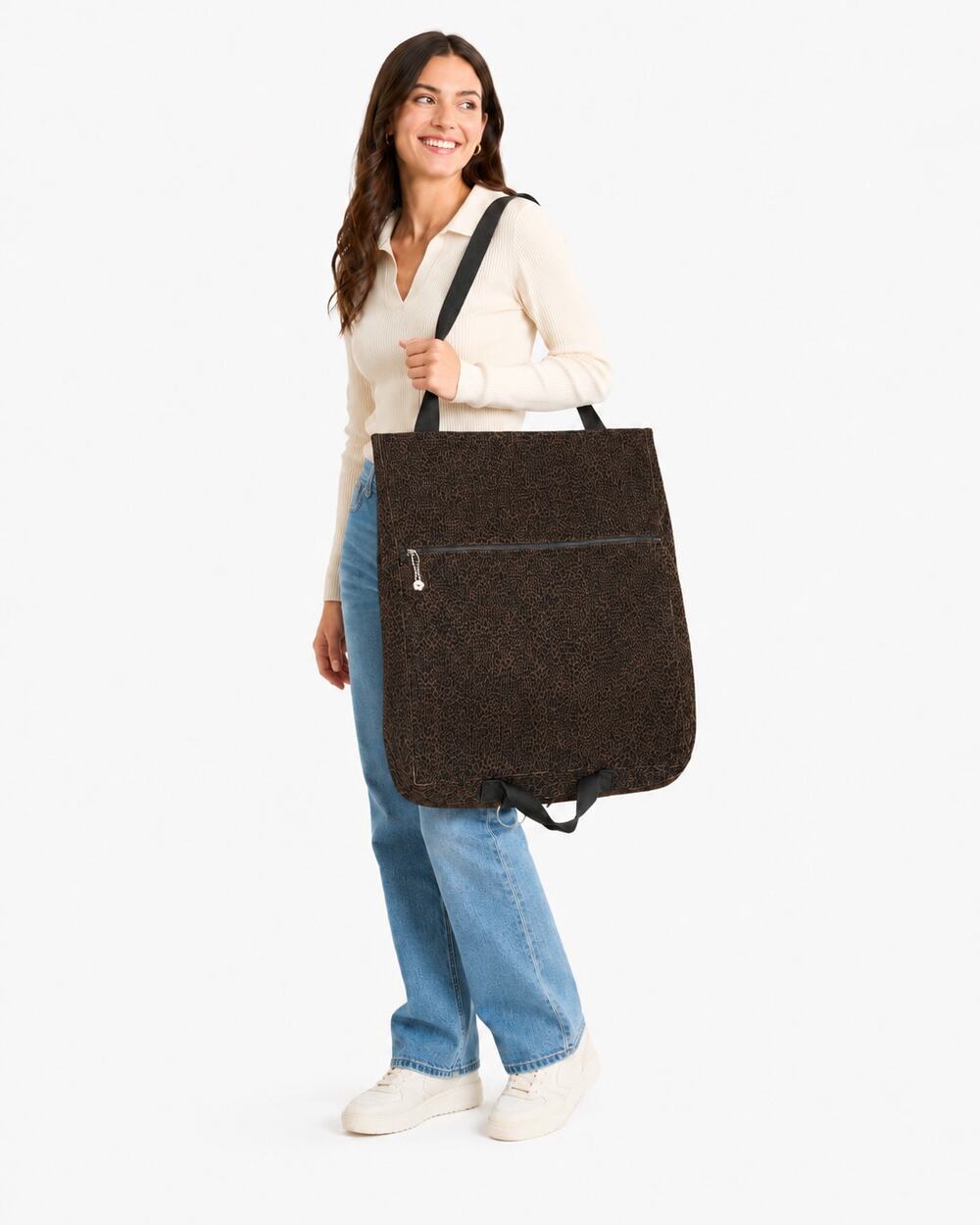 Nordic House Design Animal Print Corduroy Full Size Garment Bag